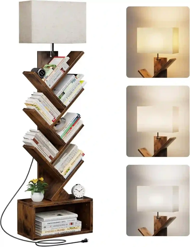 Standing Book Organizer Lamp