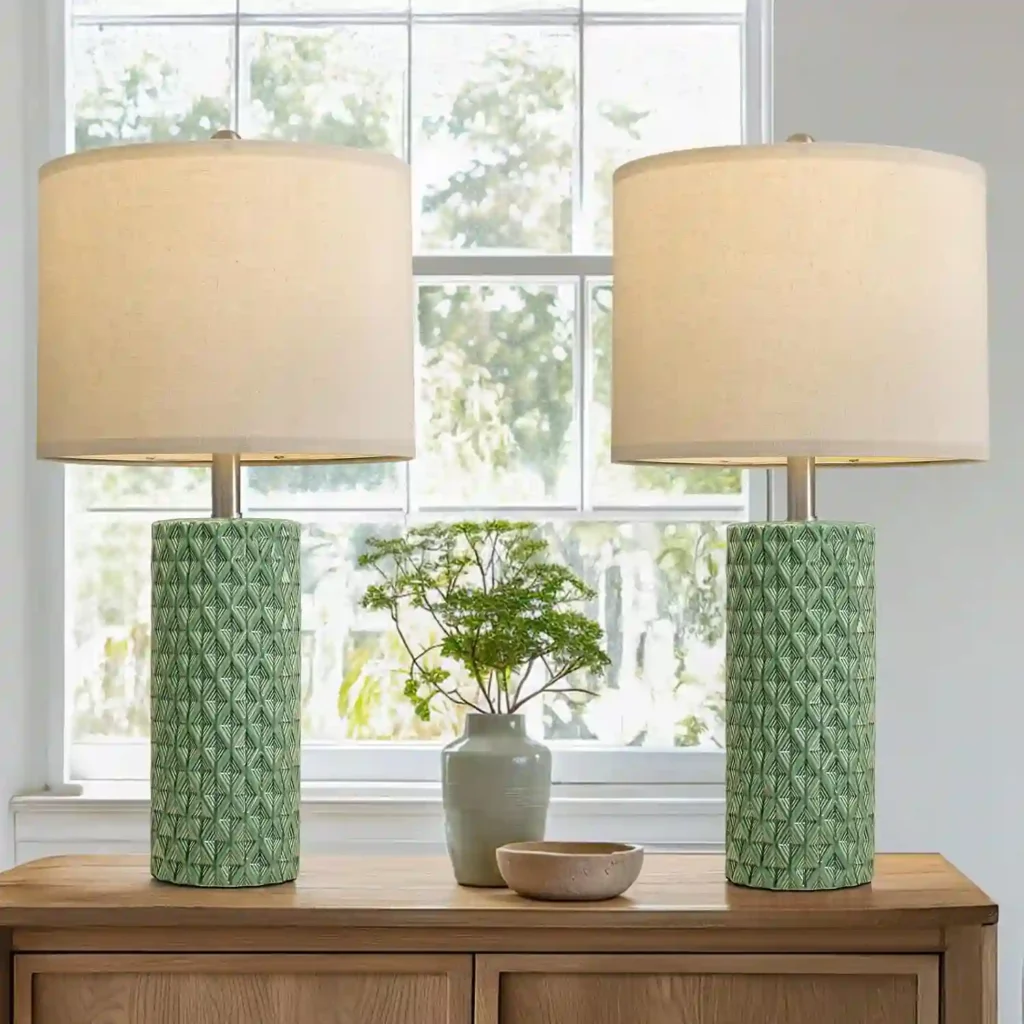 Green Table Lamp for bedroom