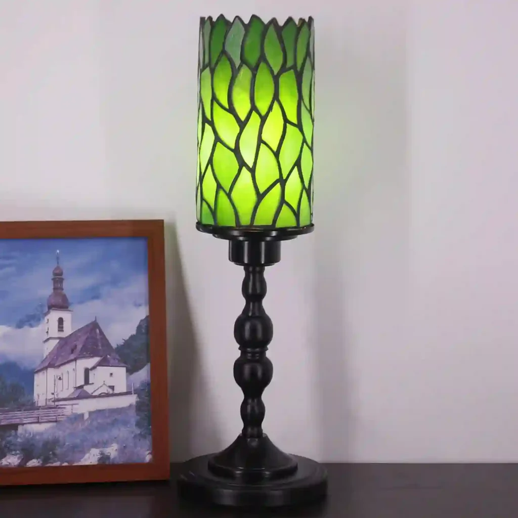 modern green table lamp